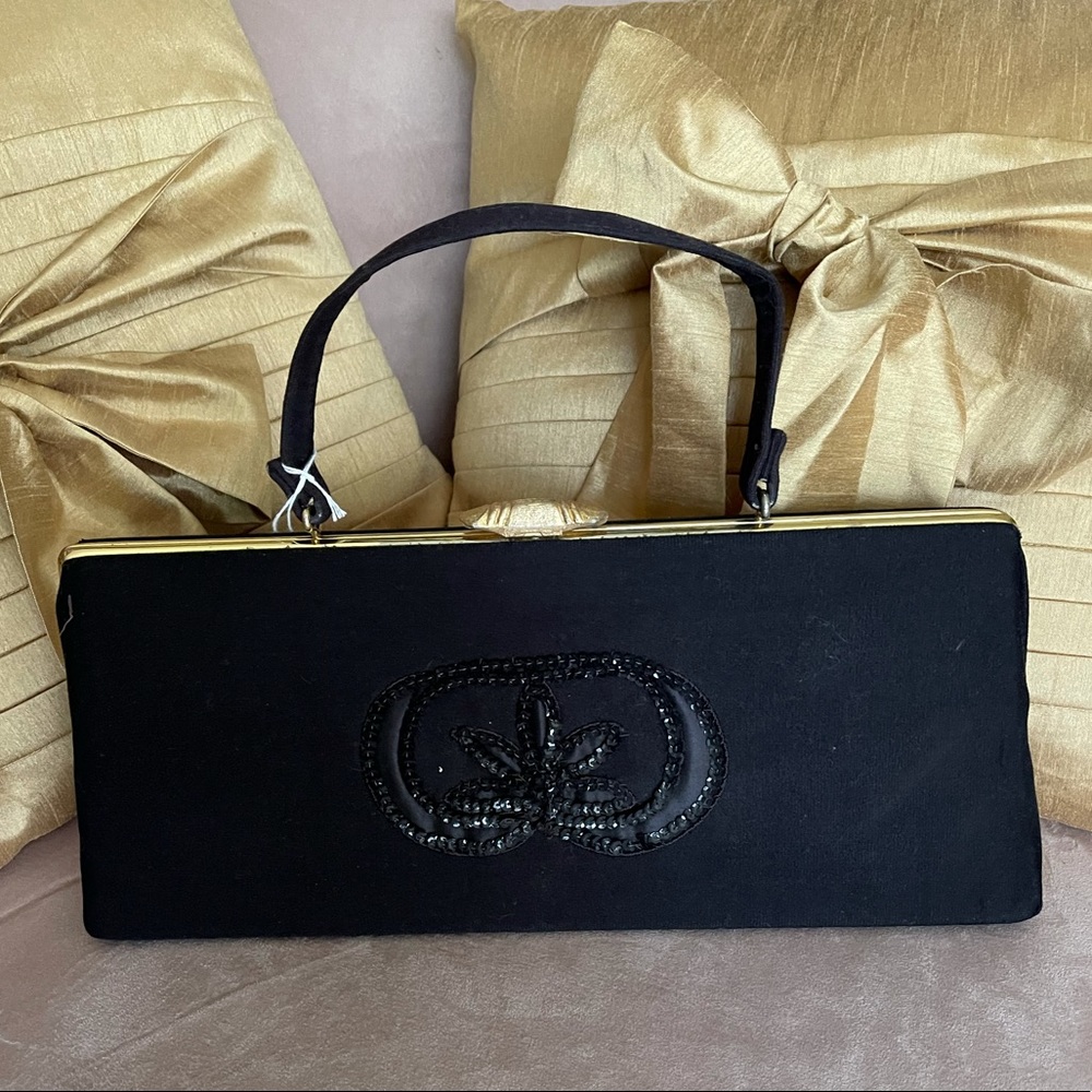 Vintage Fabric & Sequin Handbag
